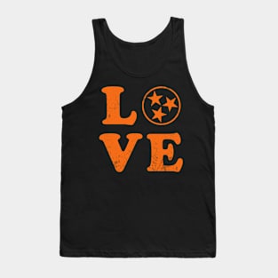 Love Tennessee State Flag Home Family Tank Top